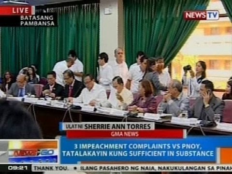 NTG: 3 impeachment complaints vs. PNoy, tatalakayin