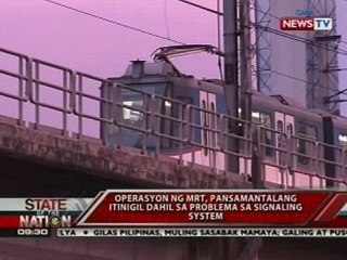 SONA: Operasyon ng MRT, pansamantalang itinigil dahil sa problema sa signaling system