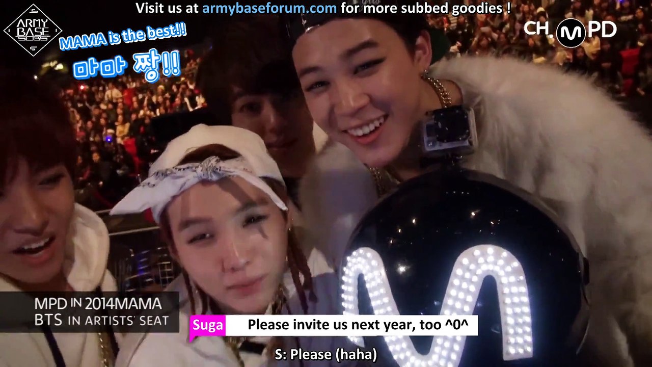 [ENG] [MPD in 2014MAMA] 141203 BTS in Artists's seat~ | ABS