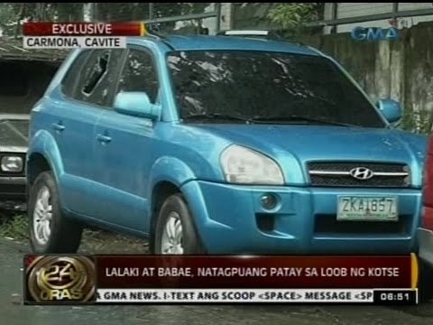 24Oras: Lalaki at babae, natagpuang patay sa loob ng kotse sa Carmona, Cavite