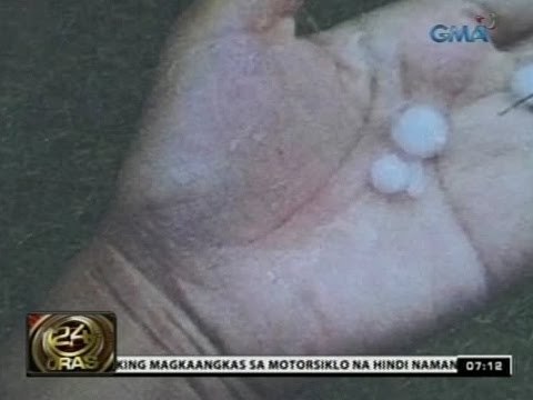 24Oras: Hailstorm, bumuhos sa monkayo