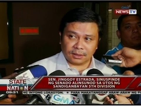 SONA: Sen. Estrada, sinuspinde ng senado alinsunod sa utos ng Sandiganbayan