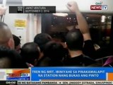 NTG: Tren ng MRT, ibiniyahe sa pinakamalapit na station nang bukas ang pinto