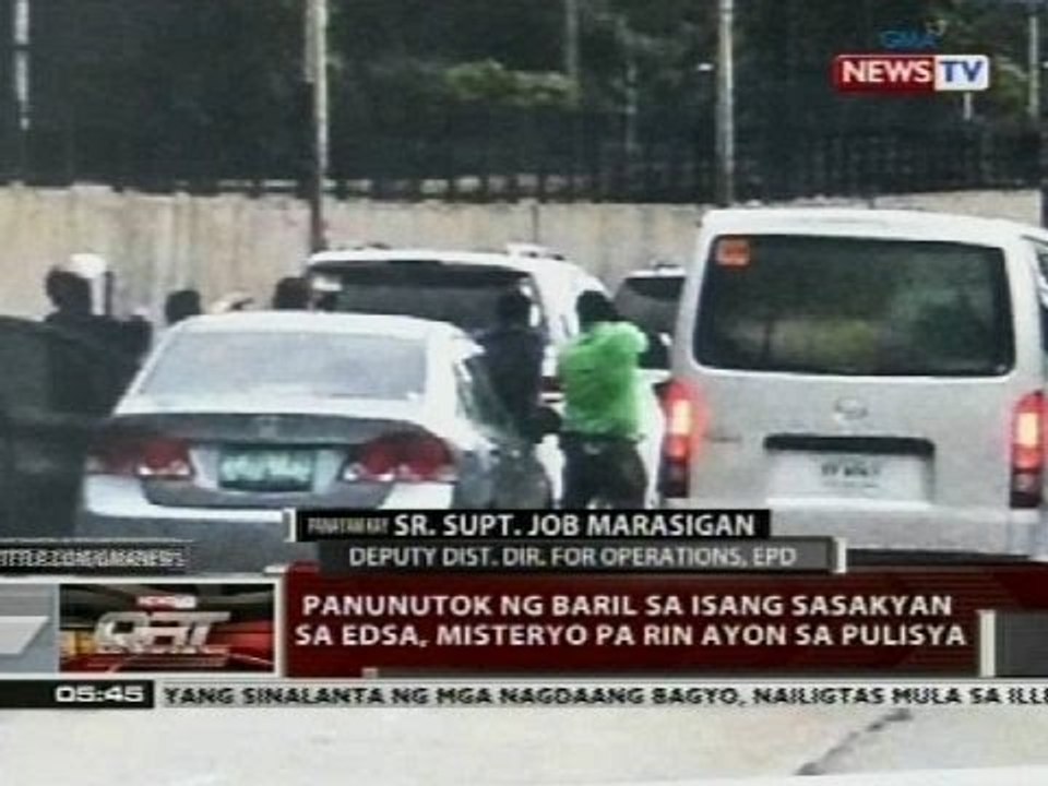 Panunutok ng baril sa isang sasakyan sa EDSA, misteryo pa rin ayon sa pulisya