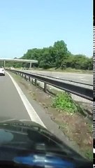Crash scene m6 southbound 13 July 2013