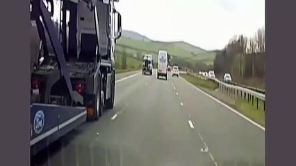 Driver filmed swerving on M6 before  spectacular  crash (2)