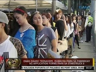 24 Oras: Pamimigay ng application forms para sa Starstruck, dinagsa