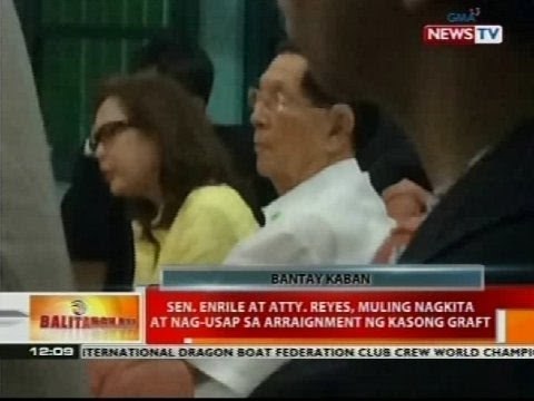 BT: Sen. Enrile at Atty. Reyes, muling nagkita at nag-usap sa arraignment ng kasong graft