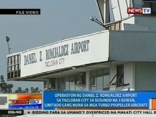 NTG: Operasyon ng Daniel Z. Romualdez Airport, limitado muna sa susunod na 3 buwan