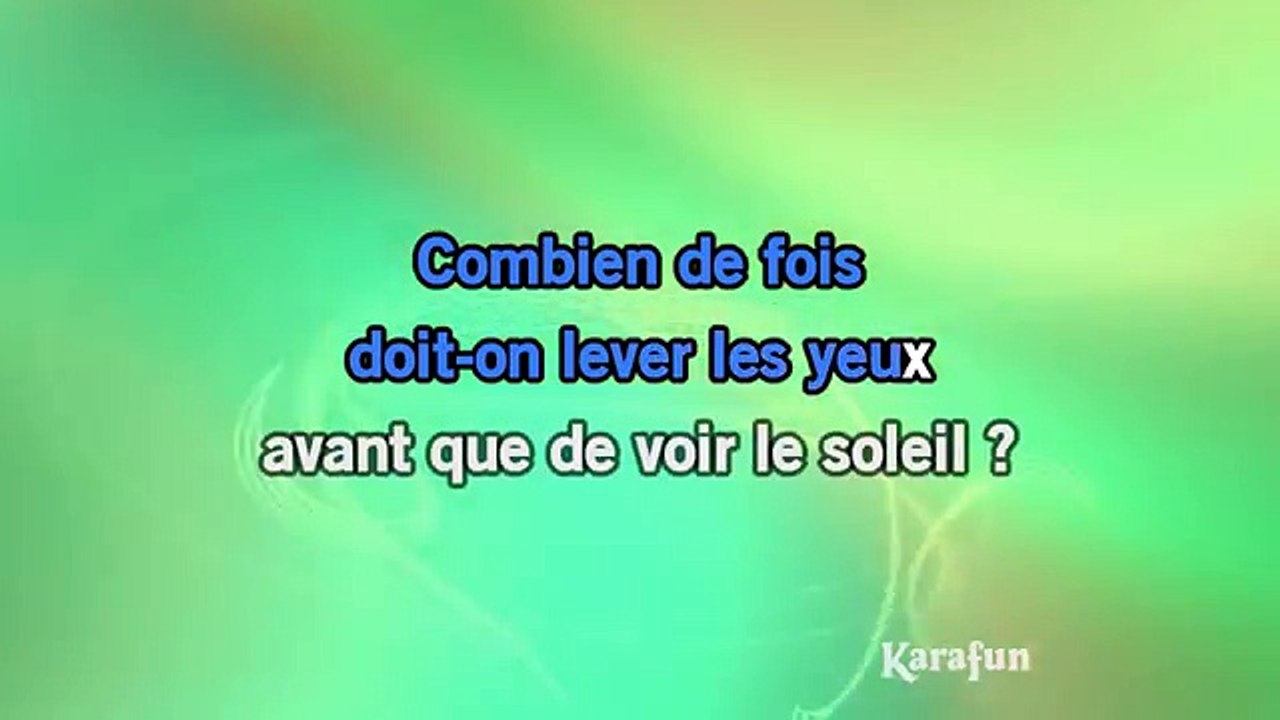 Richard Anthony - Ecoute dans le vent KARAOKE / INSTRUMENTAL