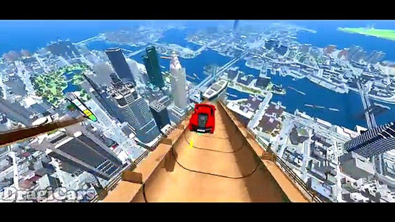 Spiderman & Frozen Elsa & Talking Tom Nursery Rhymes Fast Car Animation for Children Kids Songs