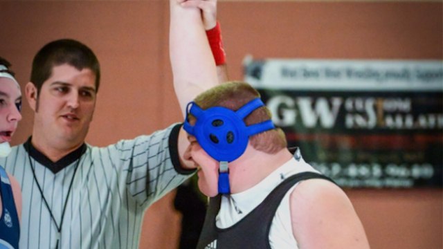 Visually Impaired Wrestler Win His First Match