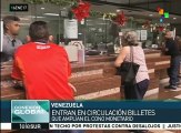 Nuevos billetes de bolívares amplían el cono monetario de Venezuela
