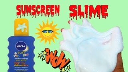 DIY Sunscreen Slime, How to Make Slime with a Sunscreen
