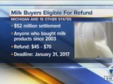 Refund for milk buyers because of class action lawsuit