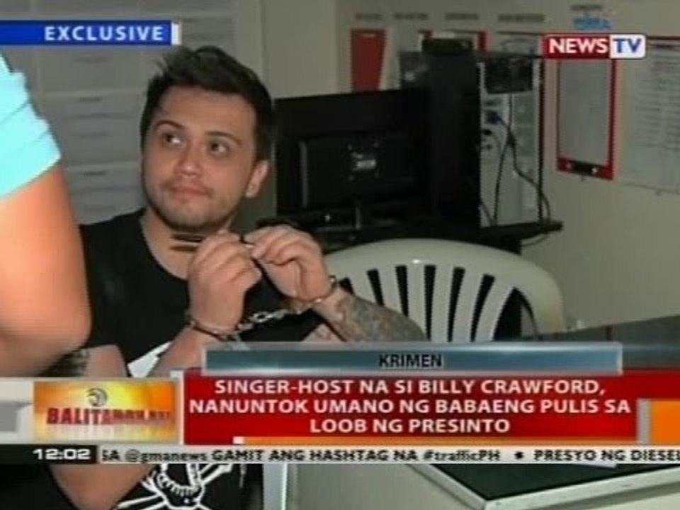 BT: Singer-host na si Billy Joe Crawford, nanuntok umano ng babaeng pulis sa loob ng presinto