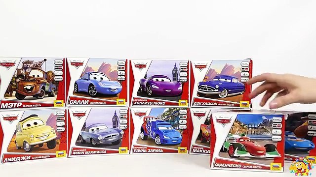 CARS FOR KIDS: Lightning Mcqueen Model Kit Zvezda, Car from Disney Pixar Cartoon Cars Toys
