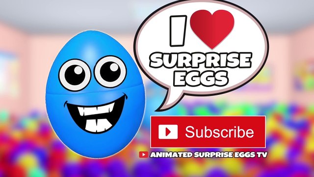 Колеса на автобусе Часть 6 Сборник потешек с помощью анимированных яиц с сюрпризом