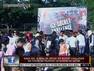 24 Oras: Nasa 200, kumasa sa hamon ng Qatar Group Ice Bucket Challenge