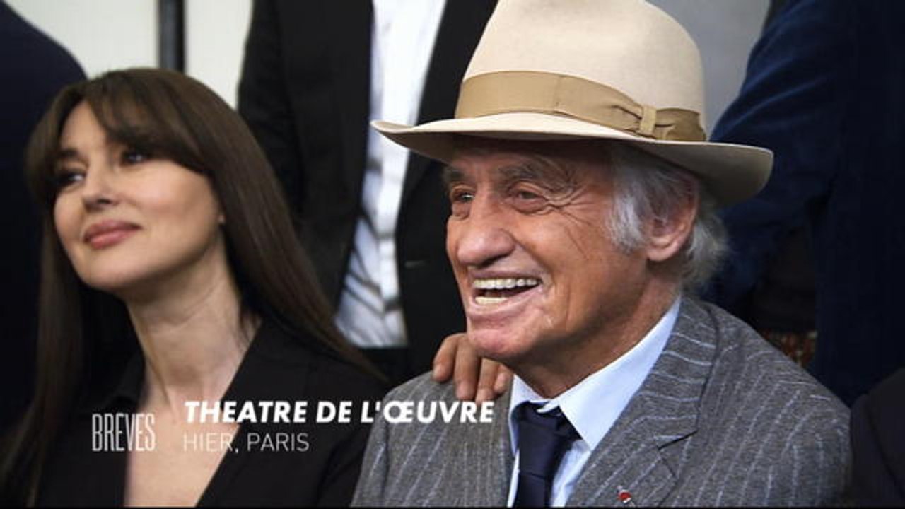 Cesar 2017 -  Hommage du cinema français à Jean-Paul Belmondo, avec Monica Bellucci, Guillaume Canet, Jean Dujardin...
