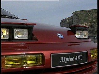 La présentation de l'Alpine A610 en 1991