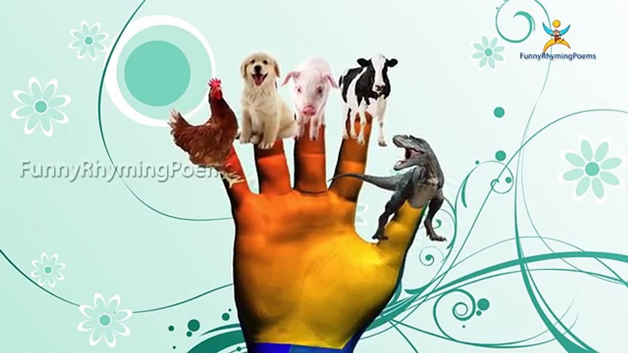 3d animals Finger family 3d rhyme | Animated Nursery Children Finger Family song