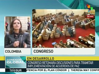 Congreso colombiano debatirá mañana implementación de acuerdo de paz