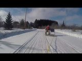 Awesome Homemade Sled Test- Pulled With the Fourwheeler!