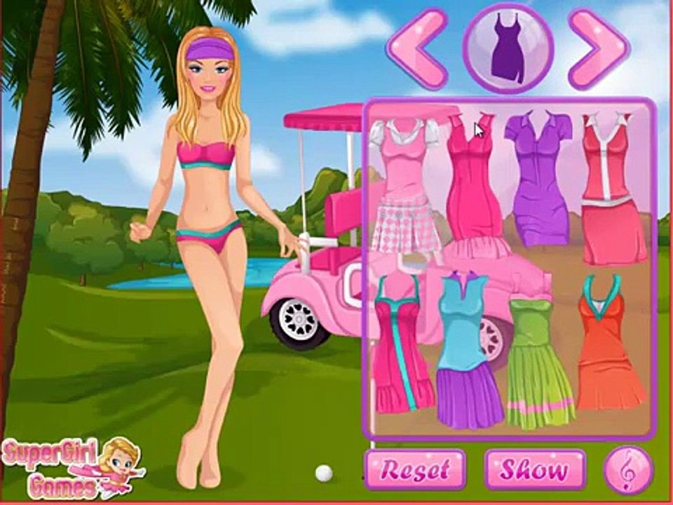 Barbie гольф одеваются, лучшая игра для детей, хорошая игра для детей, супер игра для ребенка, весело га