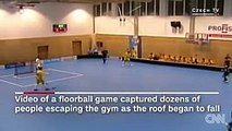 Gym roof collapses during game