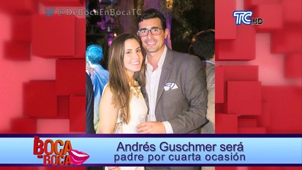 Andrés Guschmer será padre por cuarta ocasión