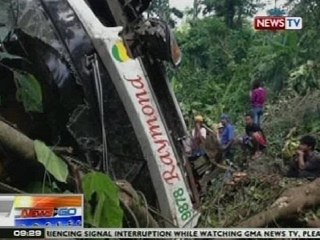 NTG: Bus, nahulog sa bangin sa Pagbilao, Quezon