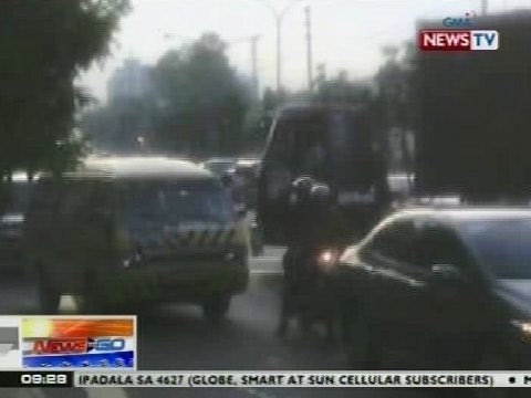 NTG: Container van, bumangga sa isang taxi sa Pasig City