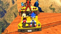 Biggest Airplane Transportation School Bus with Spiderman Fun Cartoon For Kids Nursery Rhymes