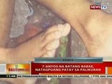 BT: 7-anyos na batang babae, natagpuang patay sa palikuran