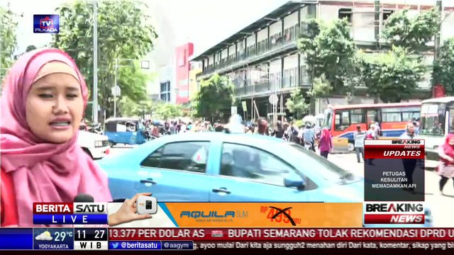 Pasar Senen Terbakar, Jalur dari Gunung Sahari ke Pasar Senen Ditutup