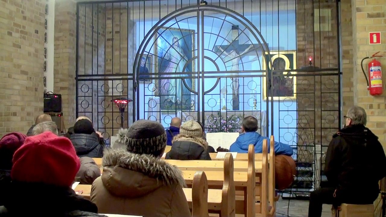 Adoracja Najświętszego Sakramentu w kościele św. Maksymiliana w Lubinie 18.01.2017.