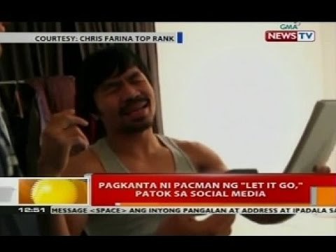 BT: Pagkanta ni Pacman ng 'Let It Go,' patok sa social media