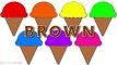 Learn Colors with Ice Cream Cone Coloring Pages (13) Video for Toddlers to Watch and Learn
