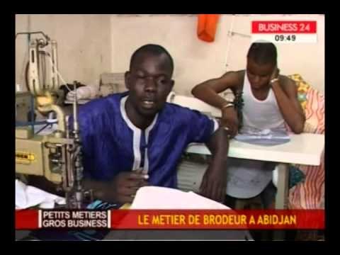 Petits métiers gros business le métier de brodeur a Abidjan /Business 24