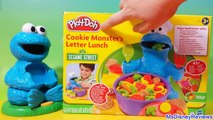 Play Doh Chef Cookie Monster Letter Lunch toy Learn ABC alphabets the FUN way