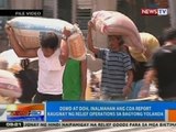 NTG: DSWD at DOH, inalmahan ang COA report kaugnay ng relief operations sa Bagyong Yolanda