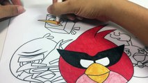 Coloring Angry Birds Space Coloring Page With Crayola Supertips Fiber Pens