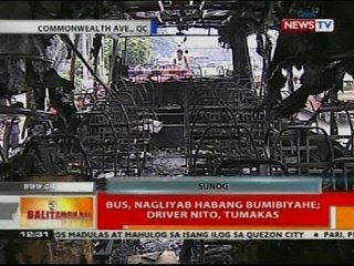BT: Bus, nagliyab habang bumibiyahe; driver nito, tumakas