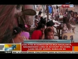 P700-m donasyon sa mga nasalanta, nakabangko sa account ng DSWD