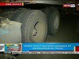 BP: Rider, patay matapos mahagip at madaganan ng truck