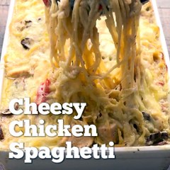 Cheesy Chicken Spaghetti