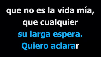 Debut y despedida - La sonora de margarita - Karaoke - Letra