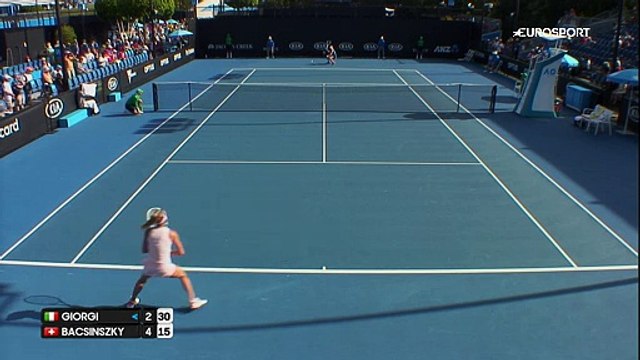 Avustralya Açık: Camila Giorgi - Timea Bacsinszky (Özet)