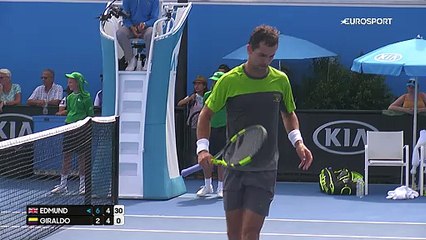 Avustralya Açık 2017: Kyle Edmund - Santiago Giraldo (Özet)